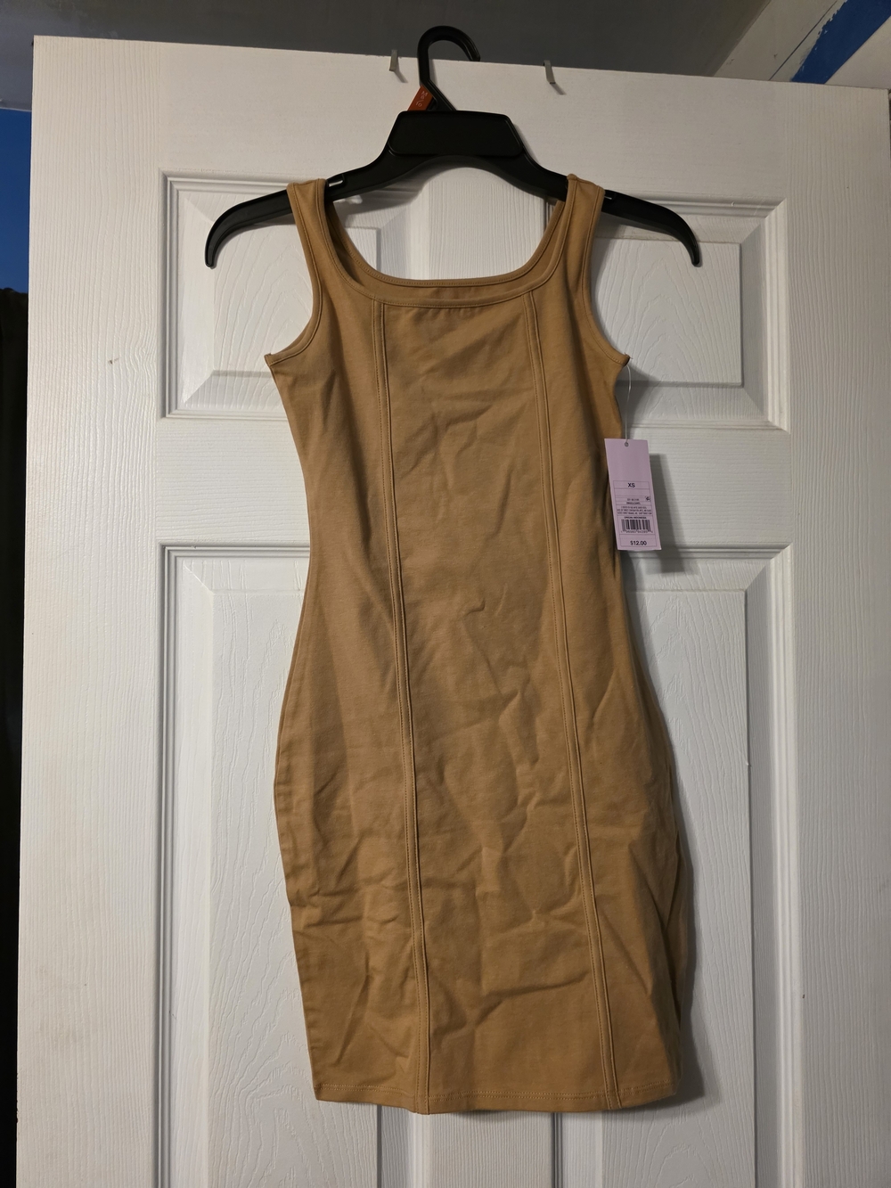 Women's Sleeveless Tank Dress in Camel